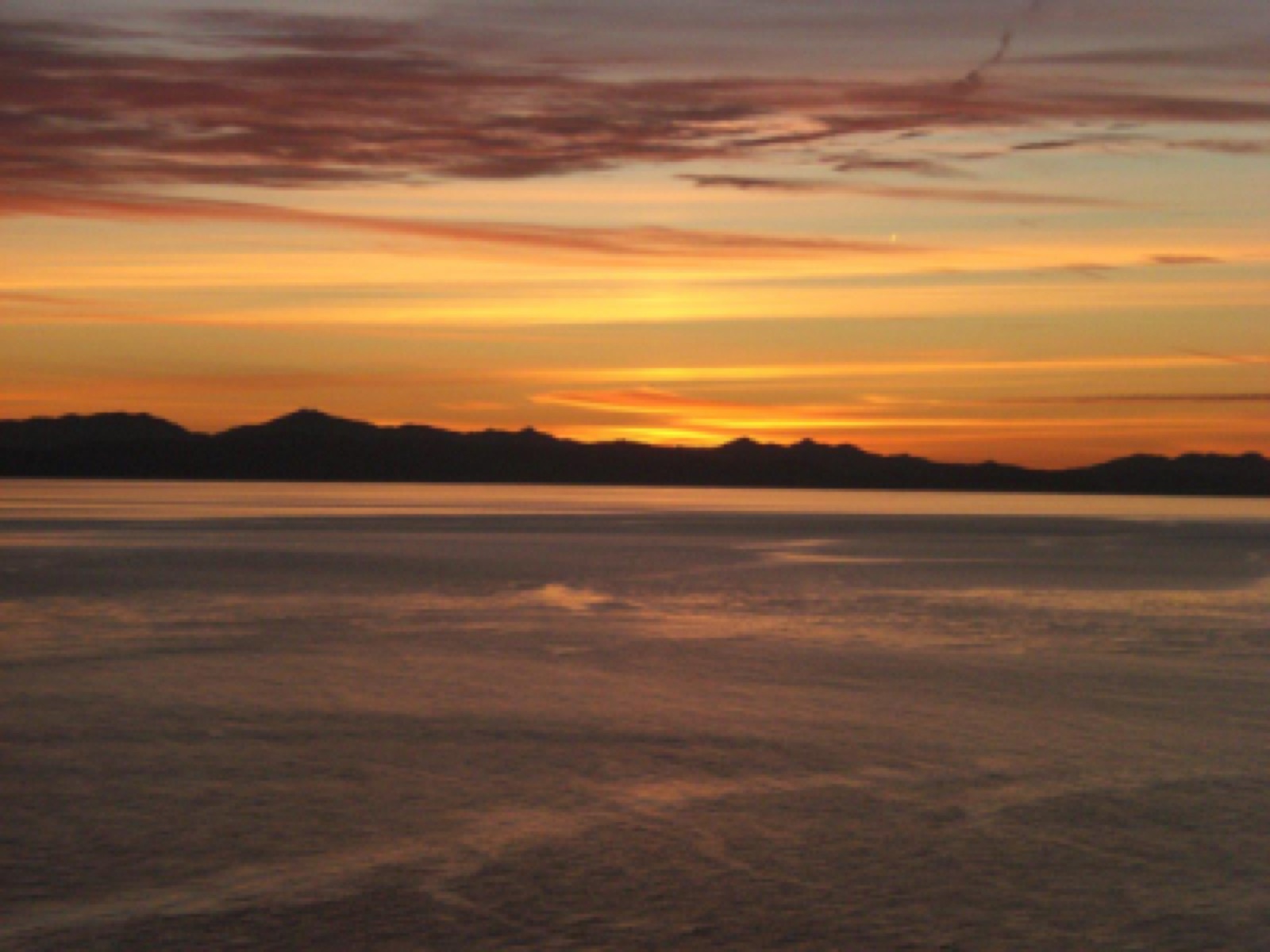 Sunset over the Juan de Fuca Strait